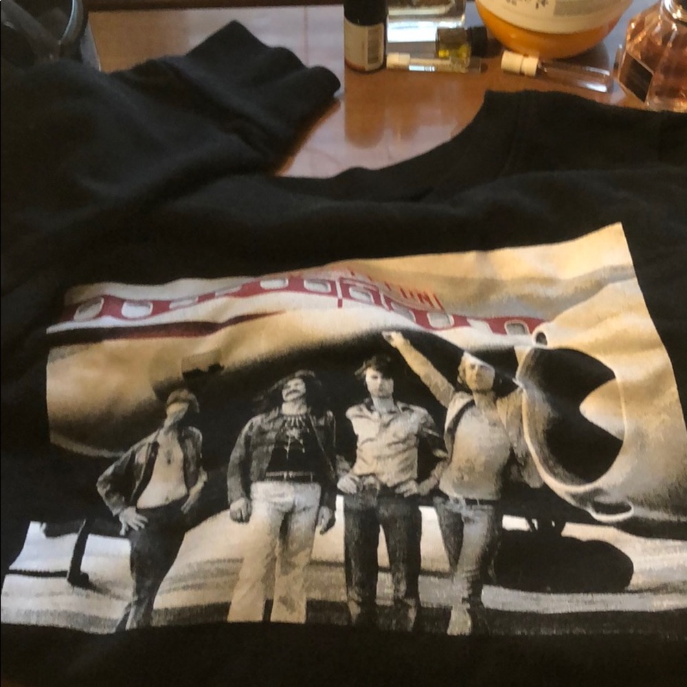 Led Zeppelin sweater.